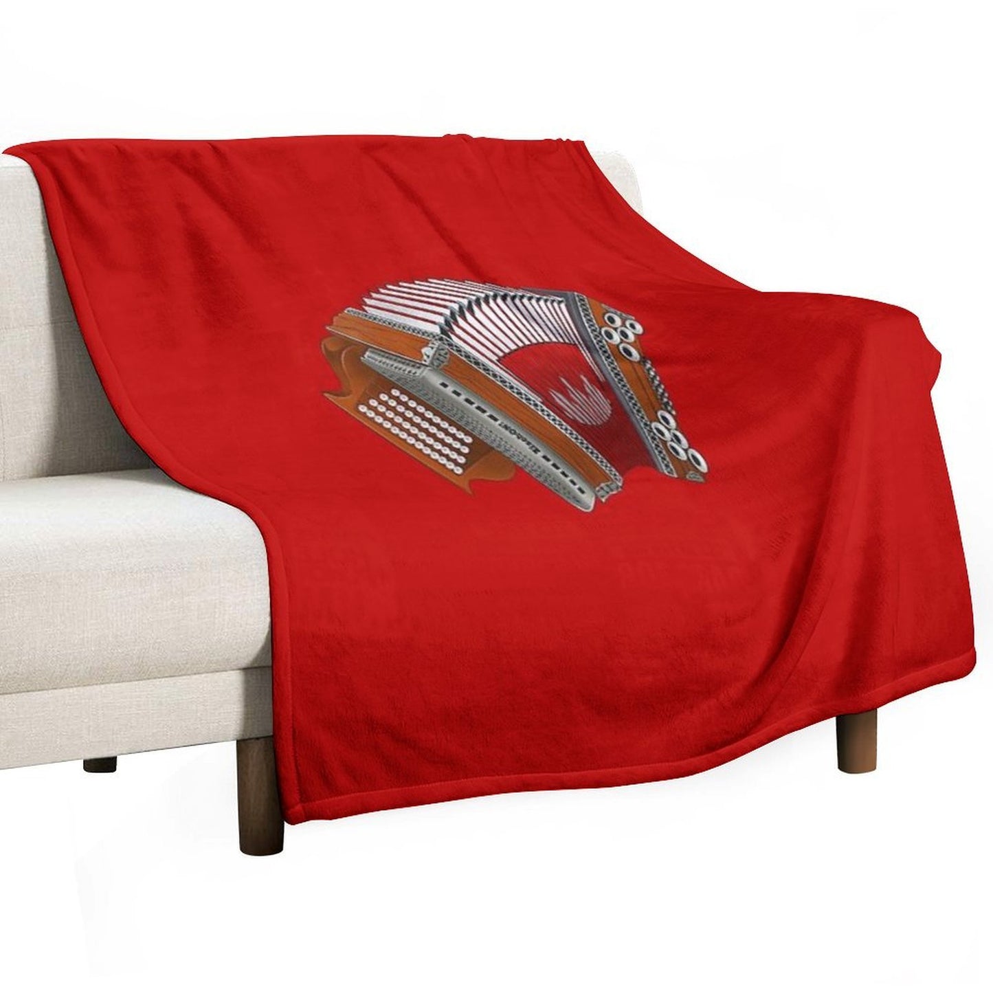ZiachON!  Harmonika Franken Velvety-soft Throw Blanket