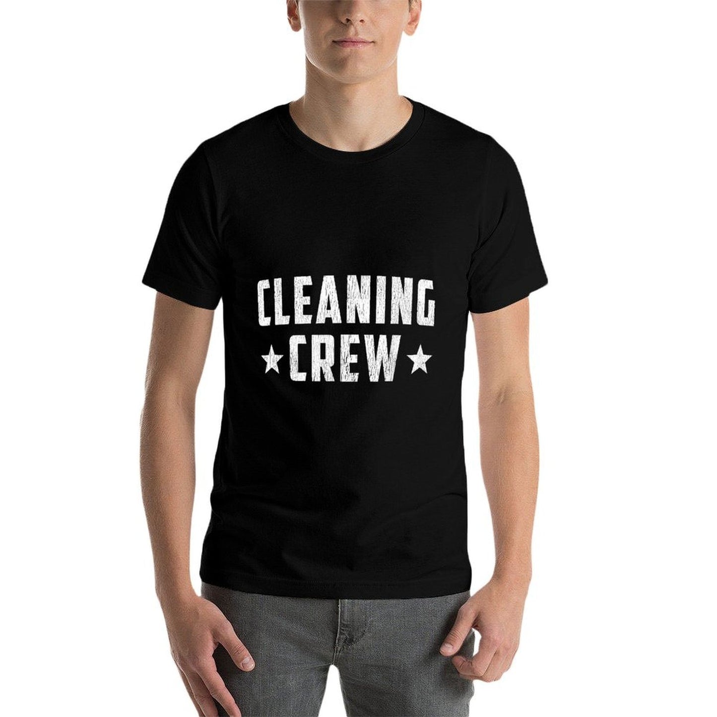 Cleaning Crew 2021 Custodian Spring Cleaning Clean Up Chores  Summer-ready Fabric T-Shirt