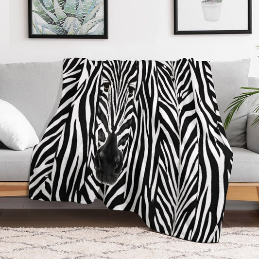 Self-Camouflage Zebra Multi-functional Throw Blanket