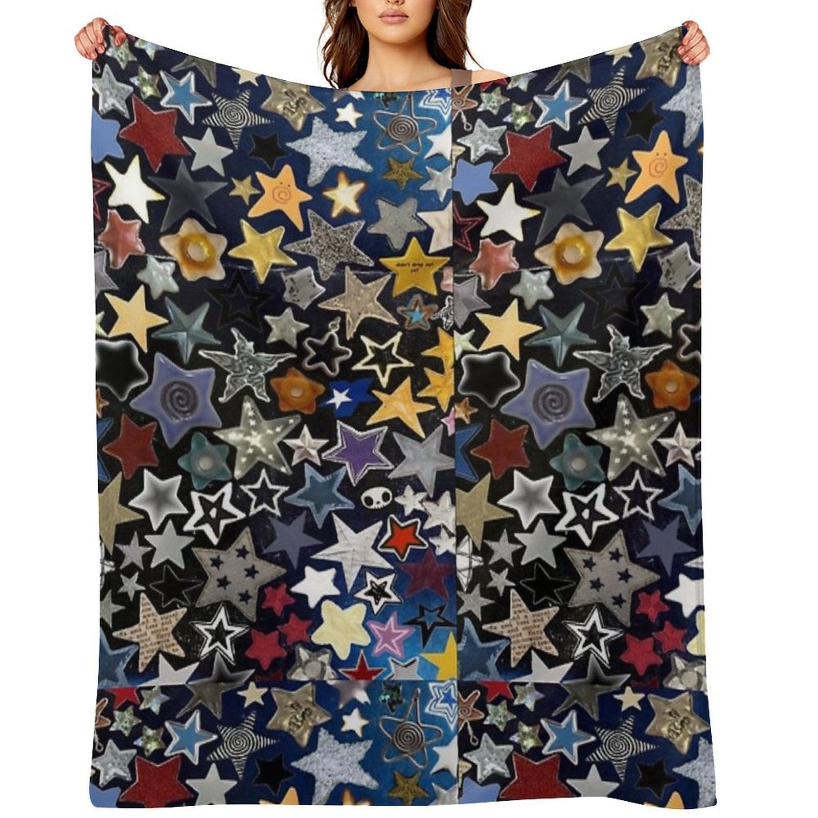 Random Digital Art Inspired by Nature Quick-dry Throw Blanket