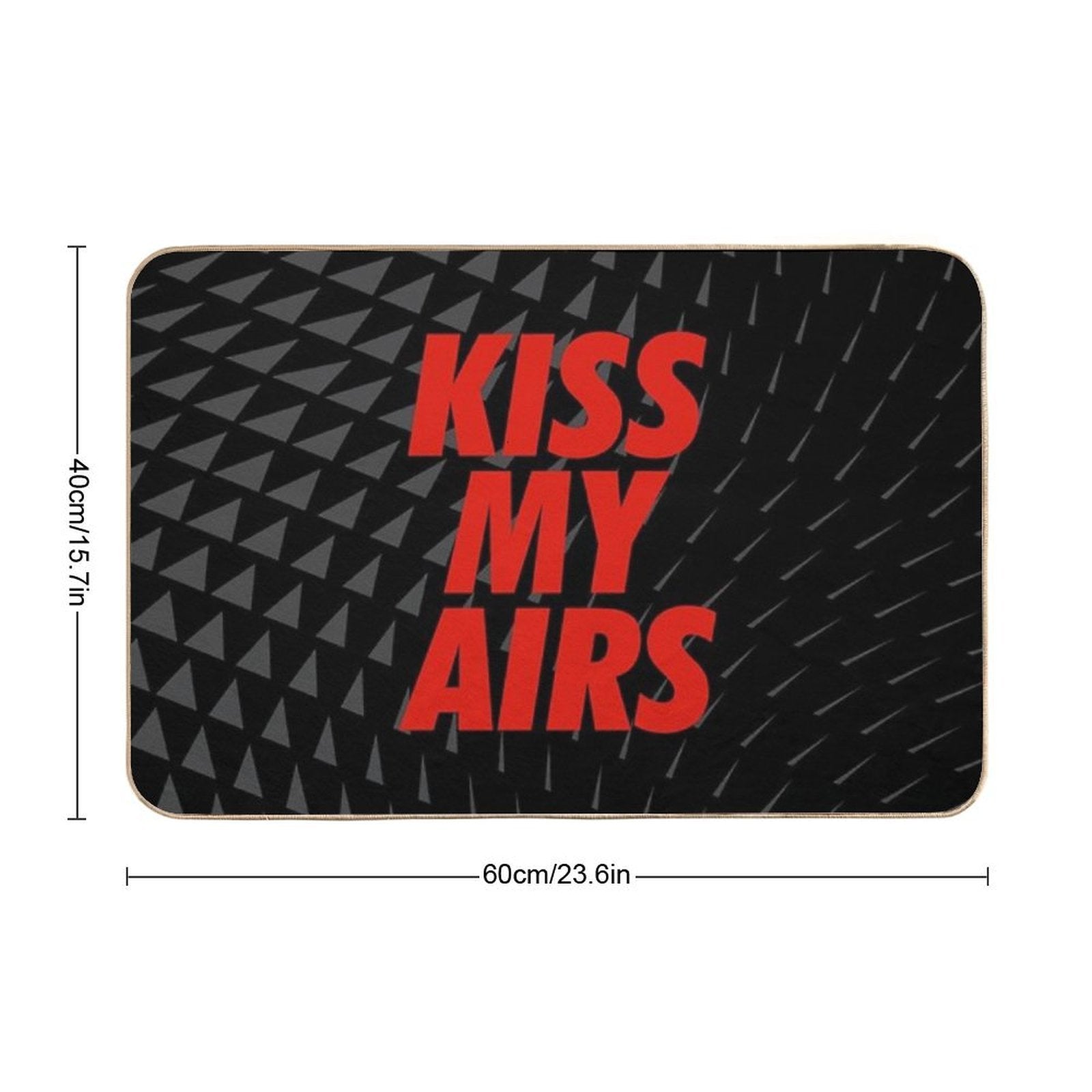 Kiss My Airs Sneaker Head Hype Red & Black  Rapid-Drying Bath Mat