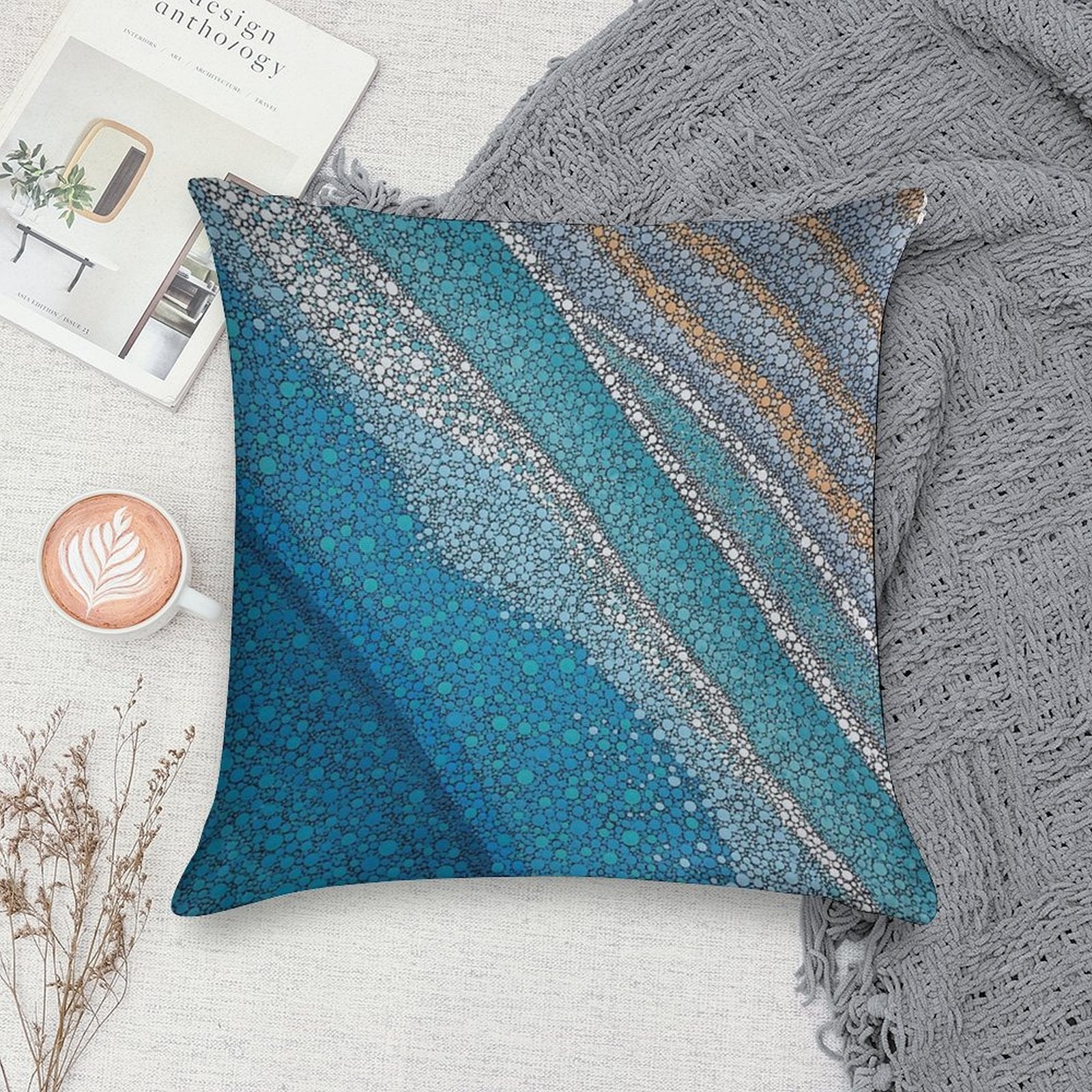 With The Tides Soft Bedroom Essential Throw Pillow