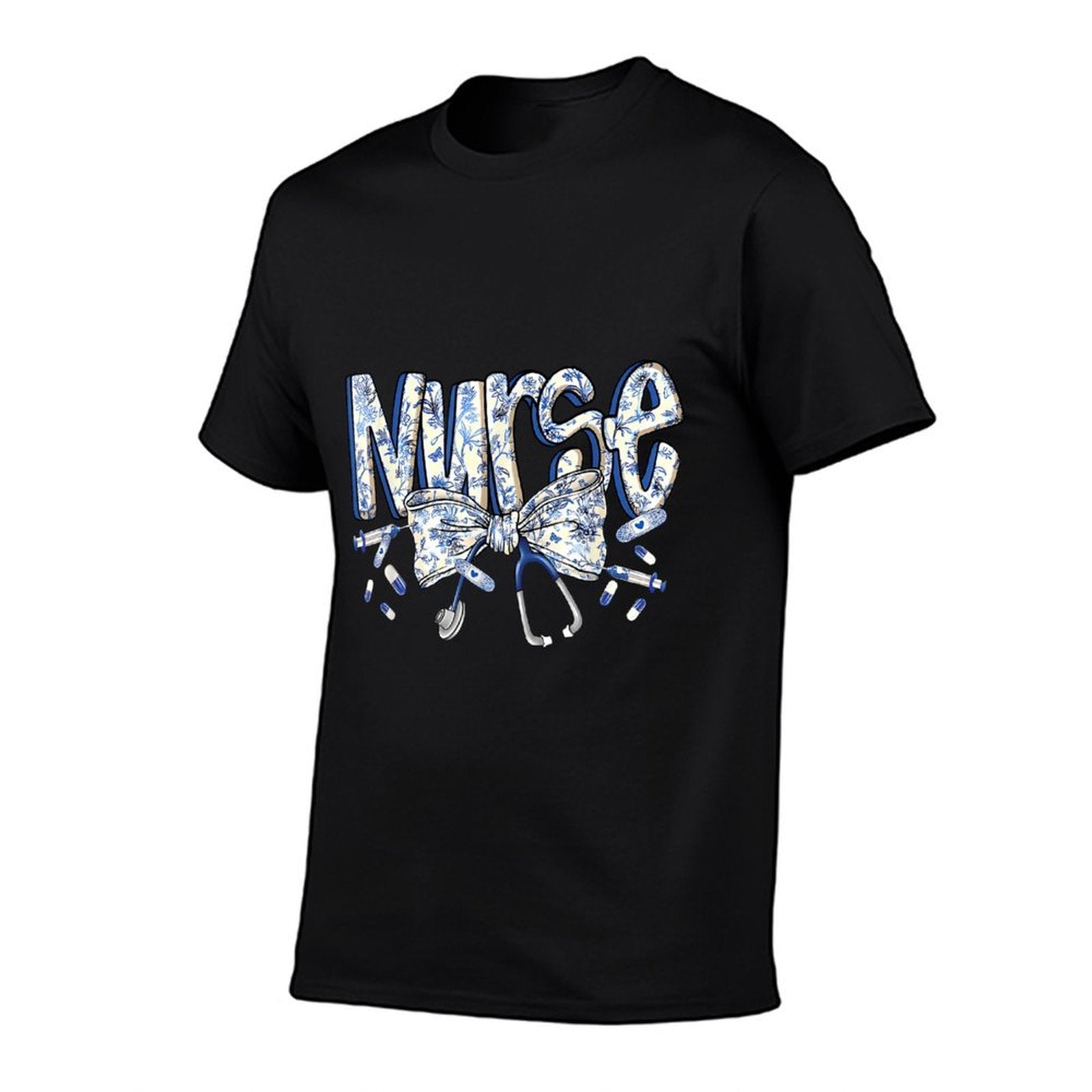 Nurse Coquette Bow Blue Stethoscope Nursing Medical Doctor  Affordable Price T-Shirt