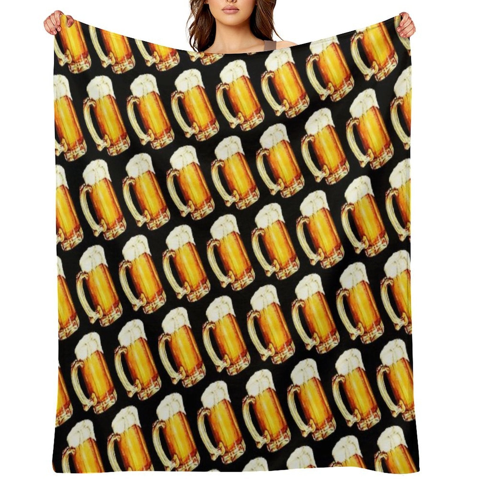 Bier Pattern Comfort Throw Blanket