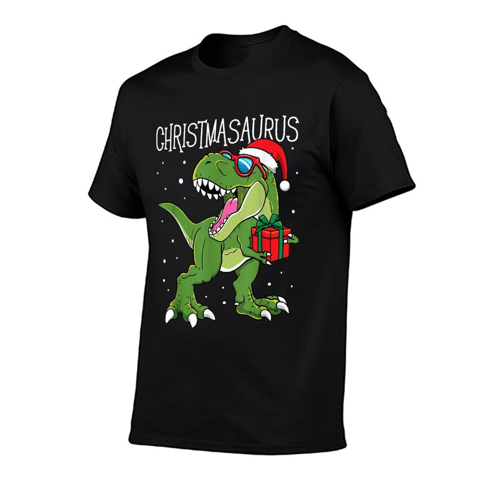 Boys Christmasaurus Christmas Dinosaur Dino Family Matching  Polyester Blend T-Shirt