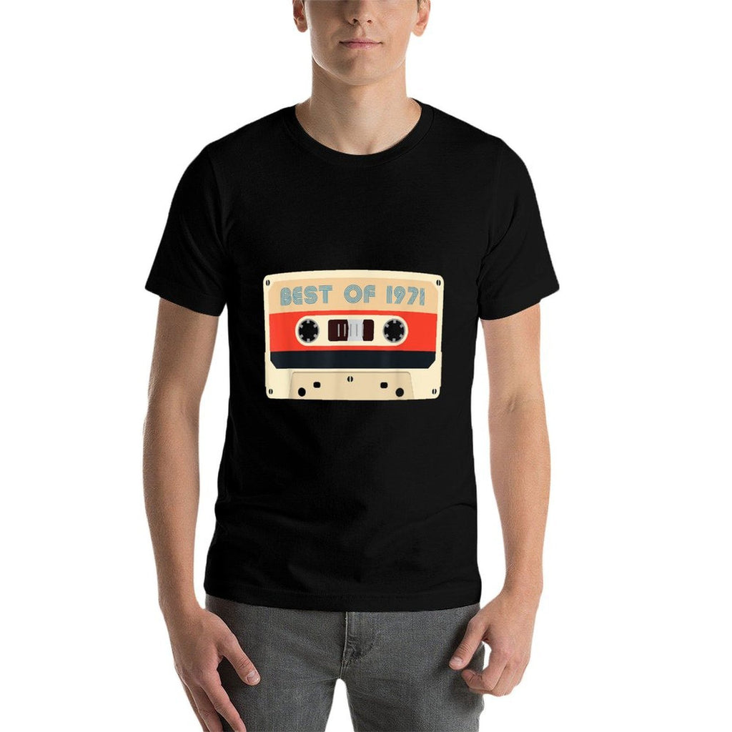 50 Year Old Classic Vintage Best of 1971 50th Birthday  Heathered Texture T-Shirt