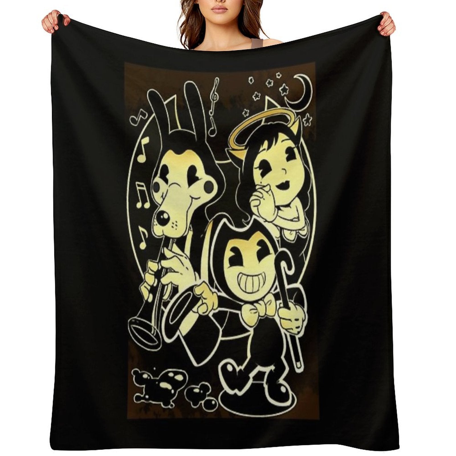Bendy Boris And Alice Versatility Throw Blanket