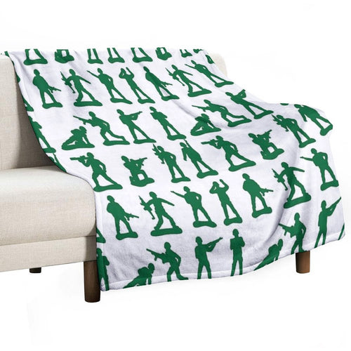 Army Man Graphics Premium Throw Blanket