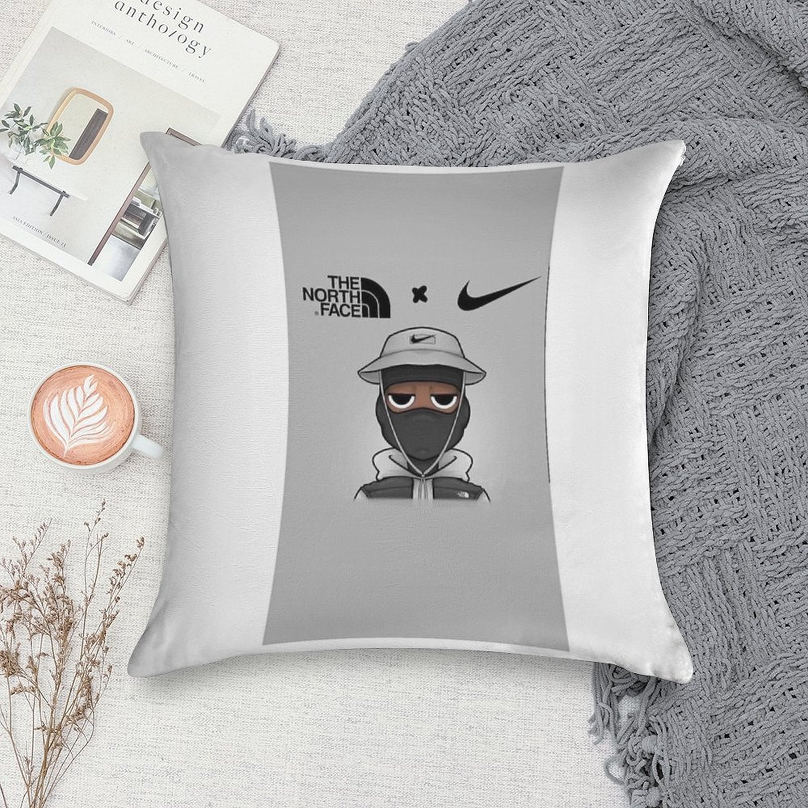 Nike Soft Short Plush Fabric Throw Pillow