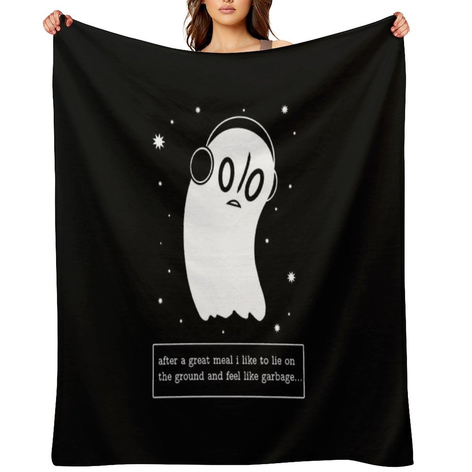 Undertale The Napstablook Way Premium Throw Blanket