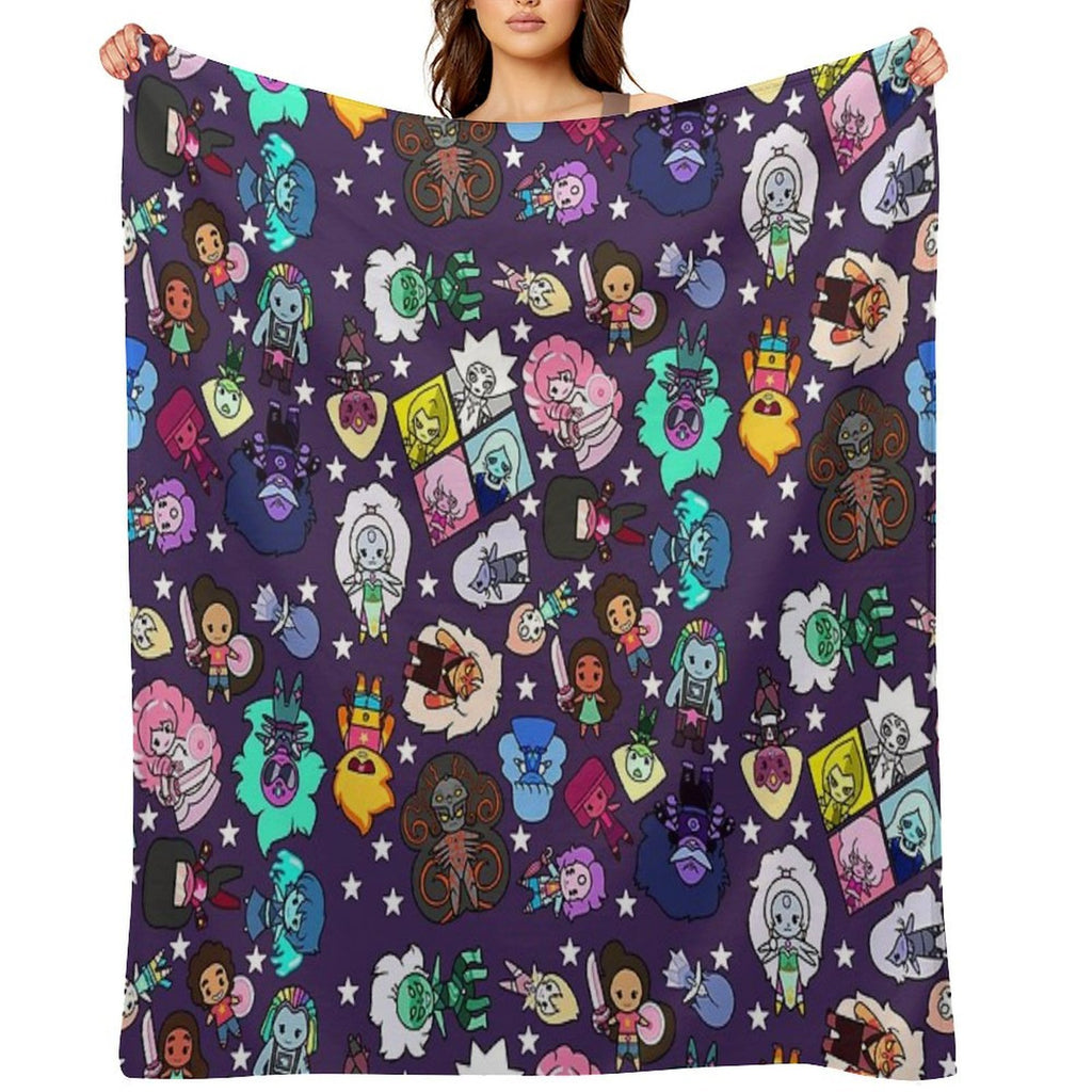 Crystal Gems Plush Throw Blanket