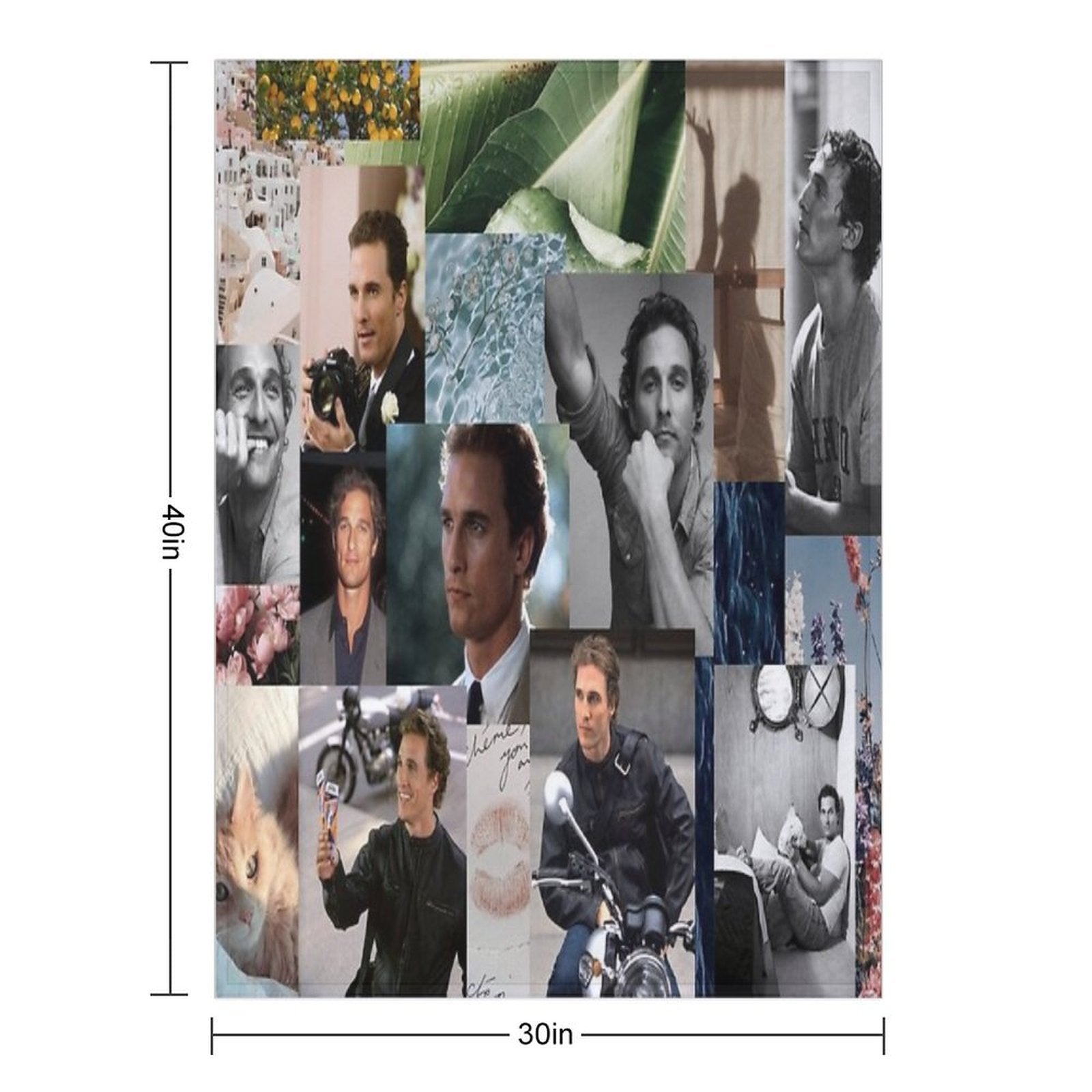 Matthew McConaughey Sustainable Throw Blanket