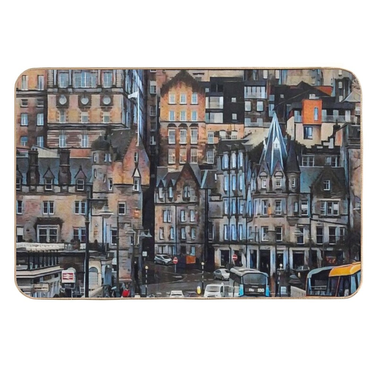 Edinburgh Skyline  Absorbent Bath Mat