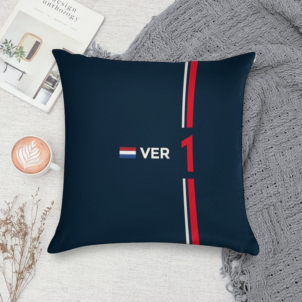 F1 2022 - #1 Verstappen Soft Fade-Resistant Throw Pillow