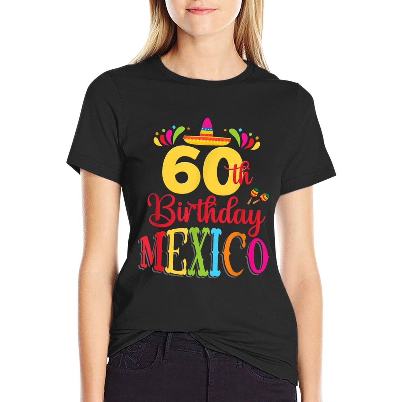 50th 30th 40th 60th Birthday Mexico Fiesta Mexican Party  Relaxed-fit T-Shirt