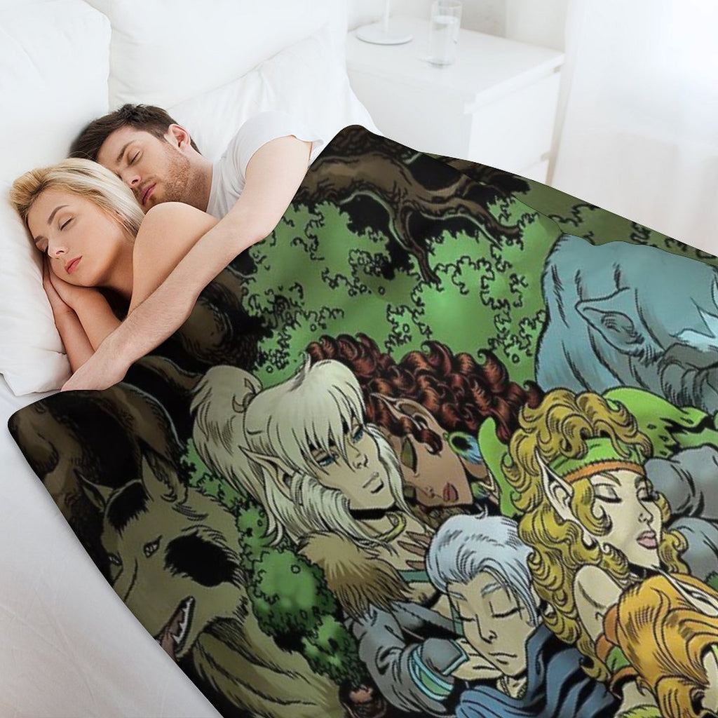 ElfQuest True Peace II Sustainable Throw Blanket