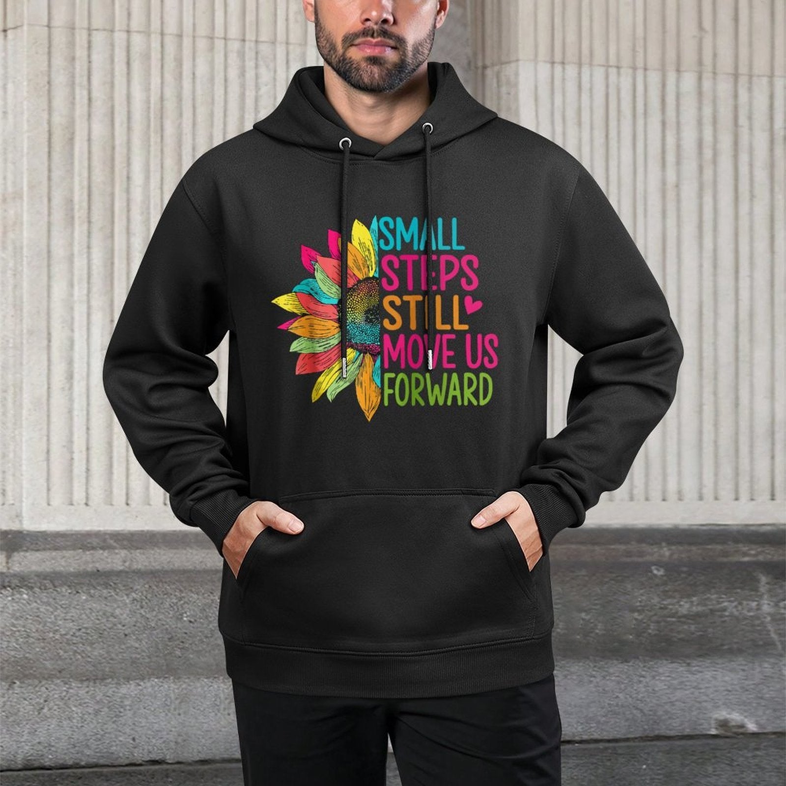 Small Steps Still Move Us Forward PTA Physical Therapy Durable Construction Hoodie
