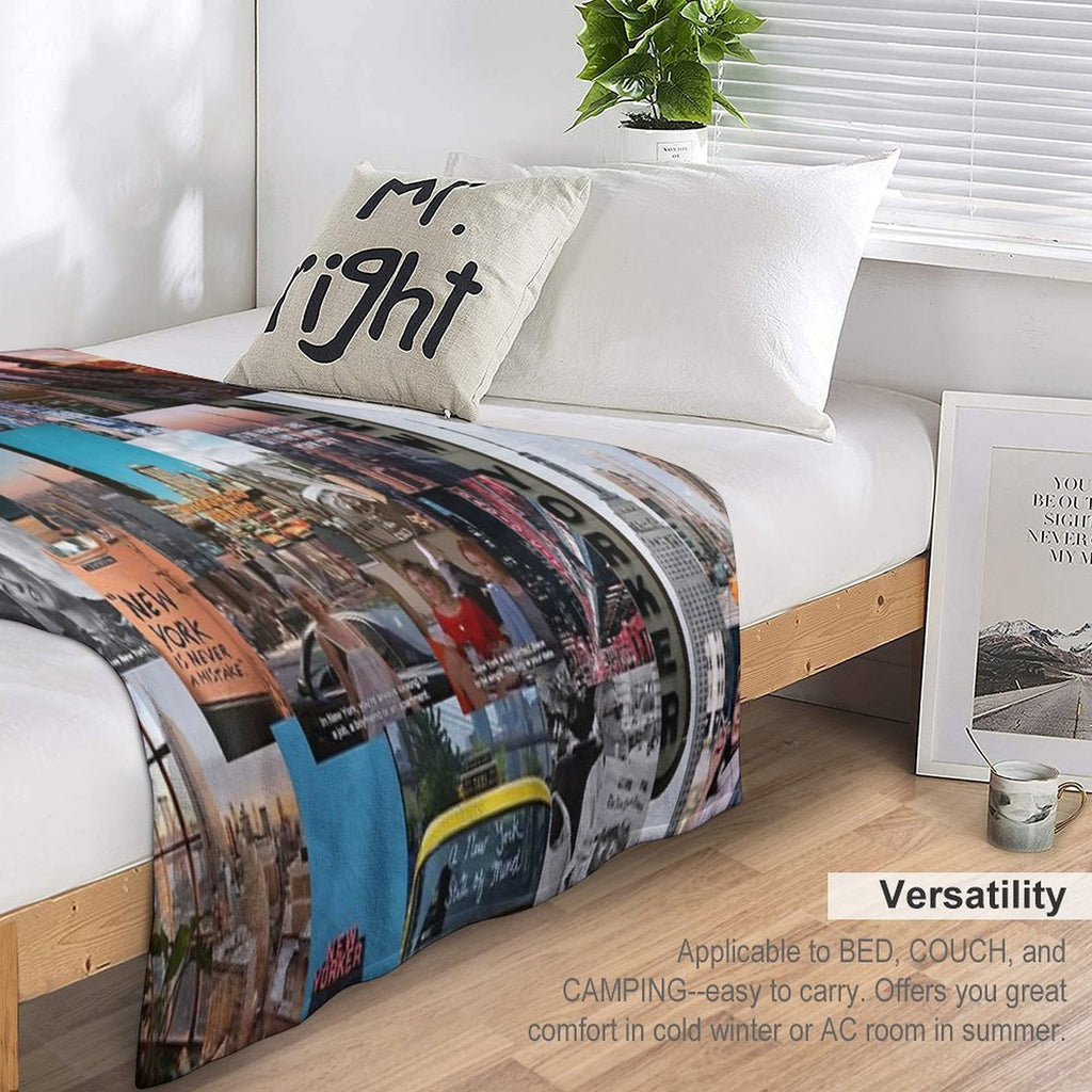 Nyc Aesthetic Collage Comfort Throw Blanket