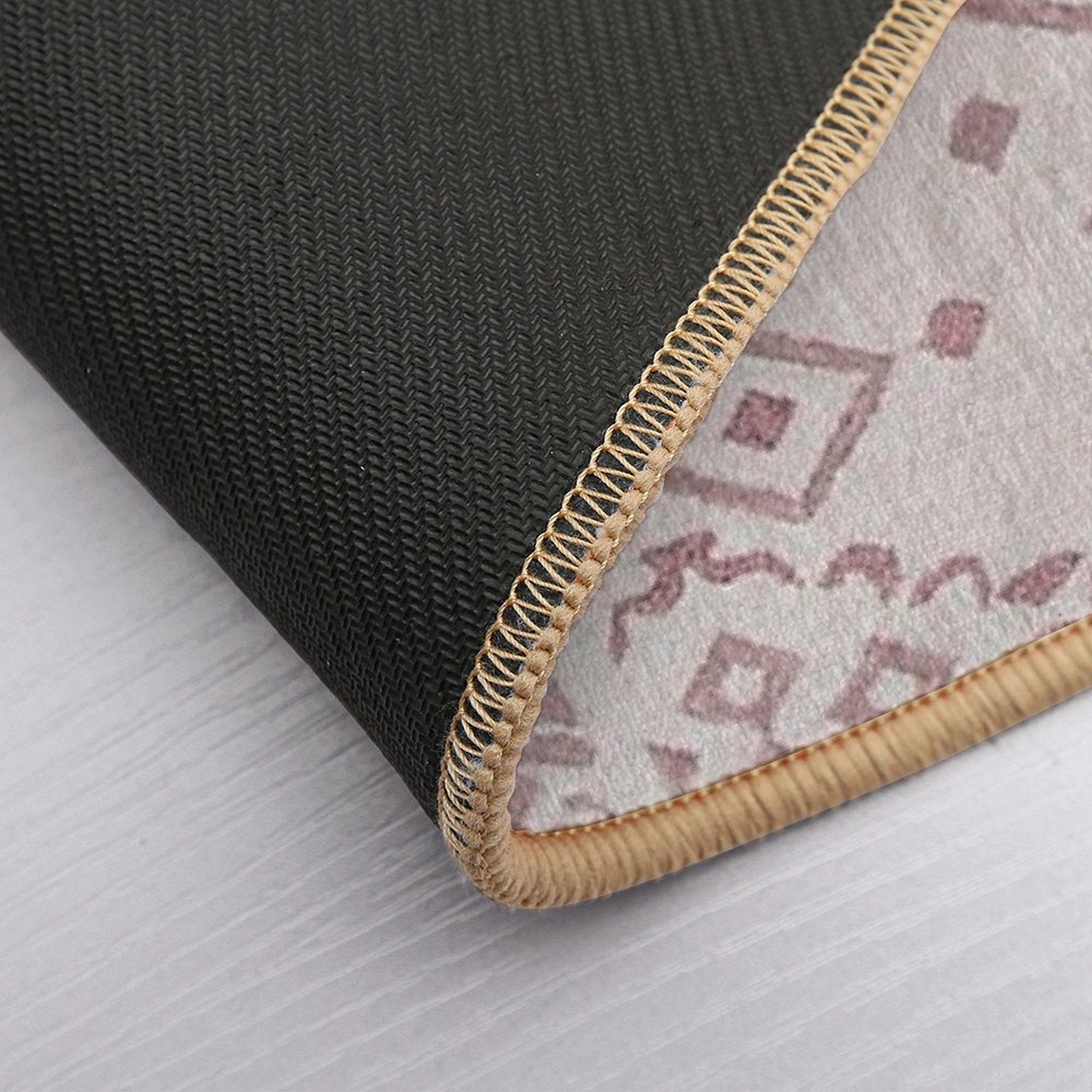 Bohemian Design Throw Pillow  Fade-Resistant Bath Mat