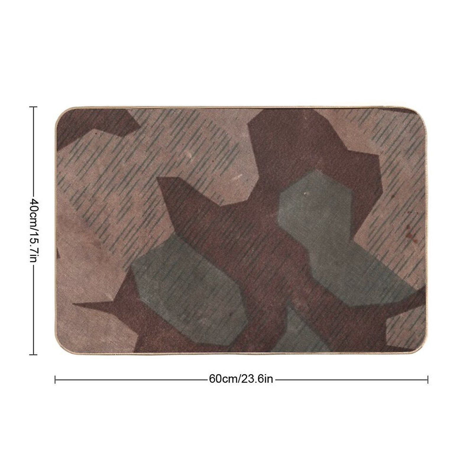 Splintertarn German Ww2 Camouflage (Version 1)  Easy Maintenance Bath Mat