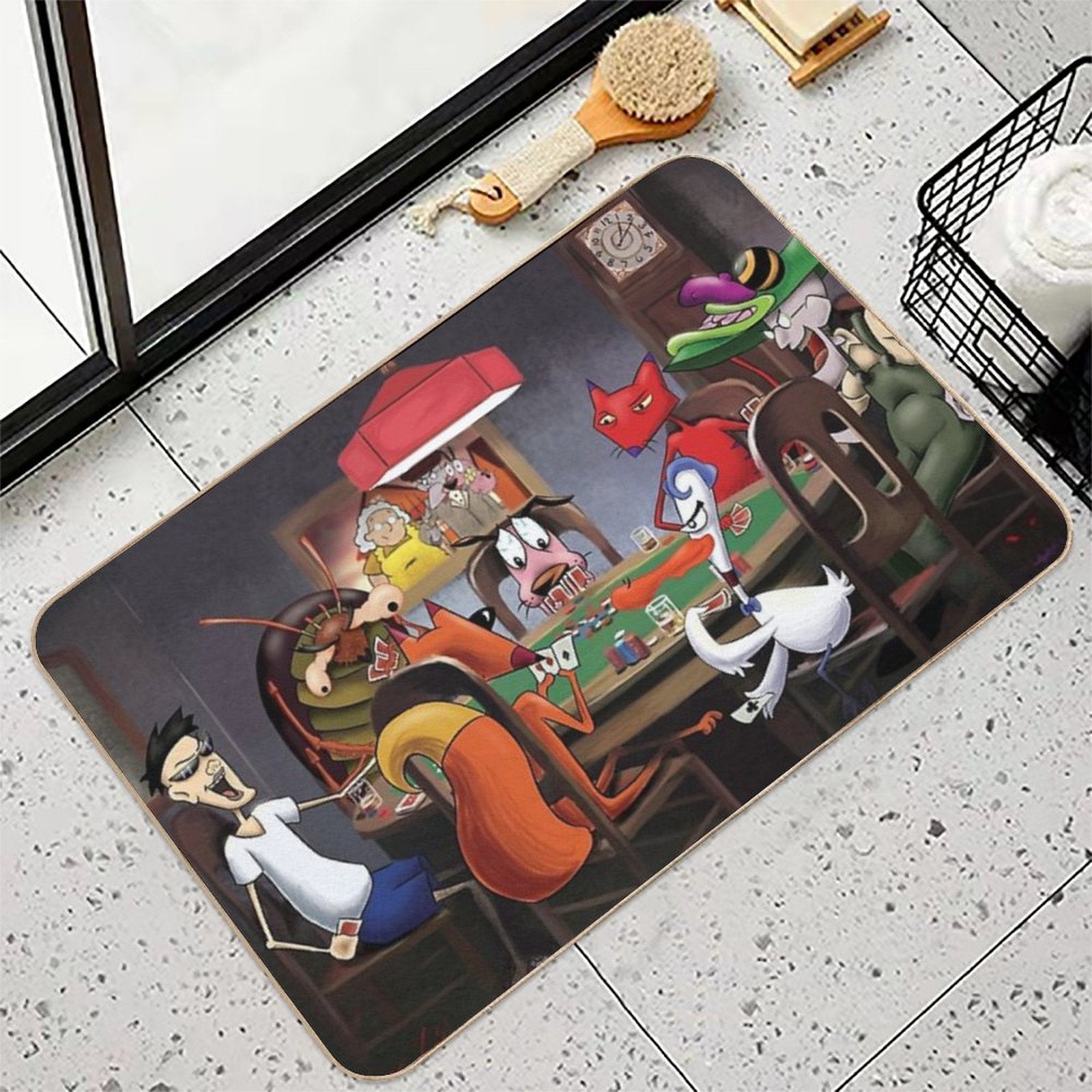 Stupid Dog  Repositionable Bath Mat