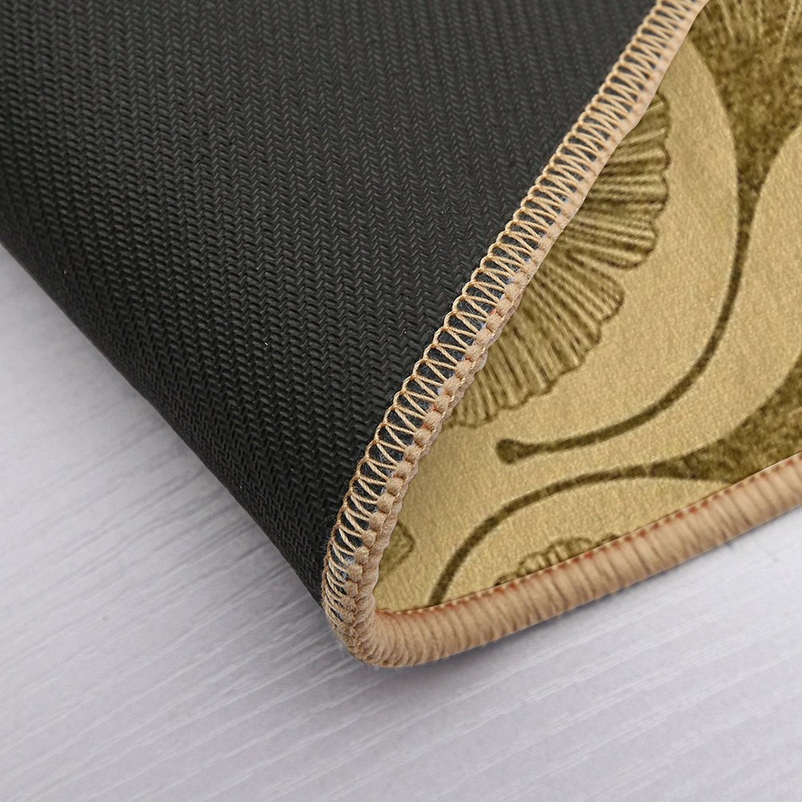 Golden Ginko Leaves  Slip-Resistant Bath Mat
