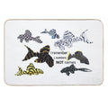 Pleco Collage Truth  Versatile Bath Mat