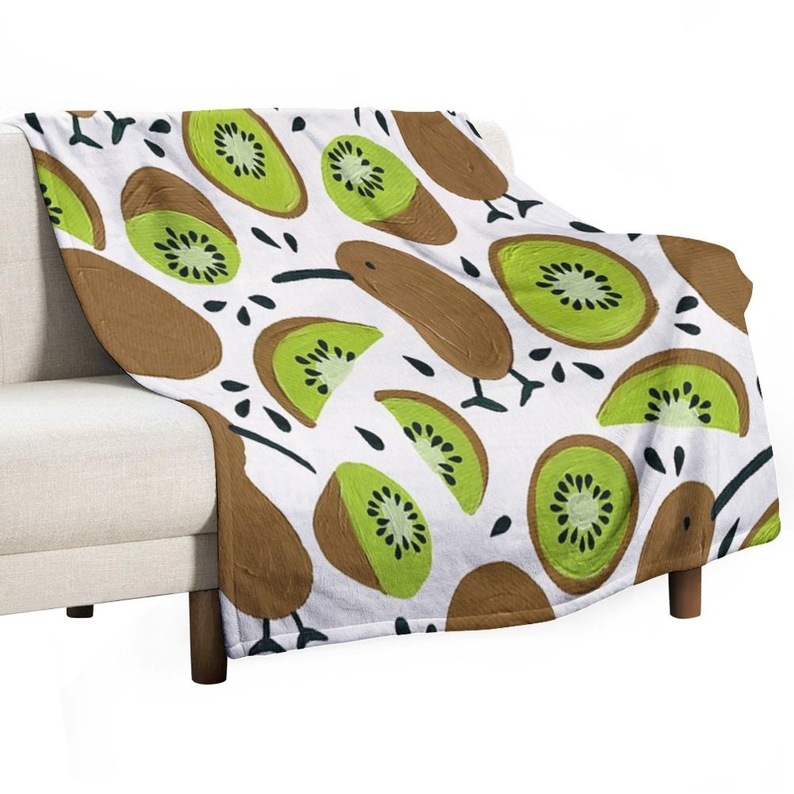 Kiwis & Kiwis Lightweight Throw Blanket