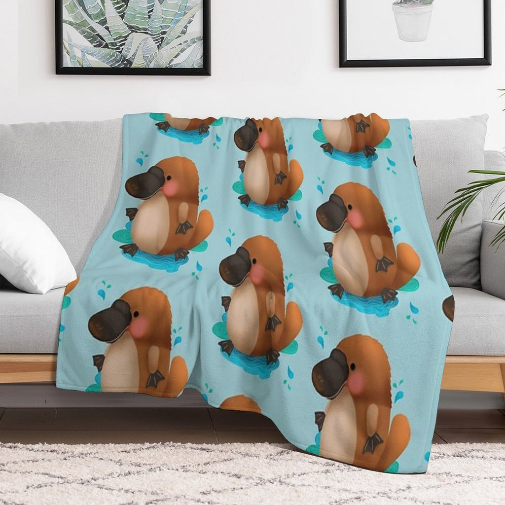 Platypus Puggle Versatility Throw Blanket