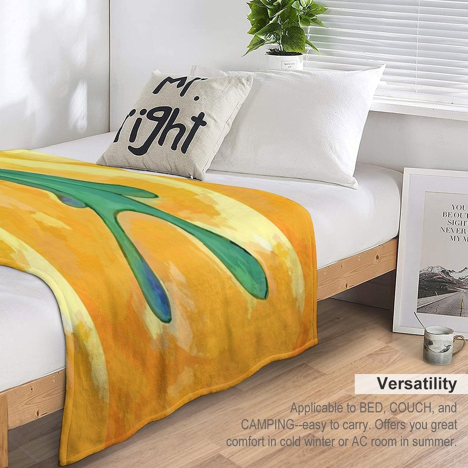 Bold And Brash Art - Iconic SpongeBob SquarePants Design Sustainable Throw Blanket