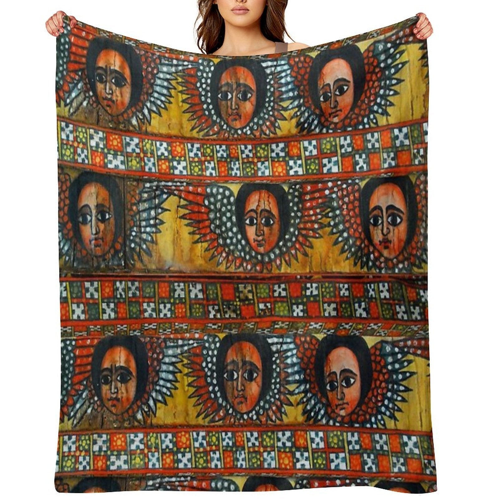 Ethiopian ሐበሻ Anti-pilling Throw Blanket