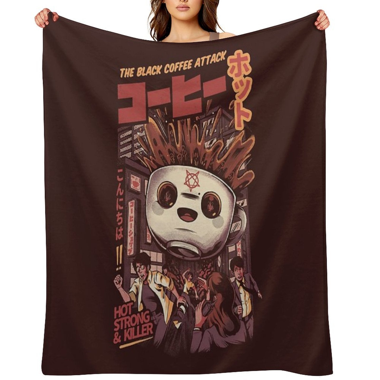 Black Magic Coffee Anti-pilling Throw Blanket