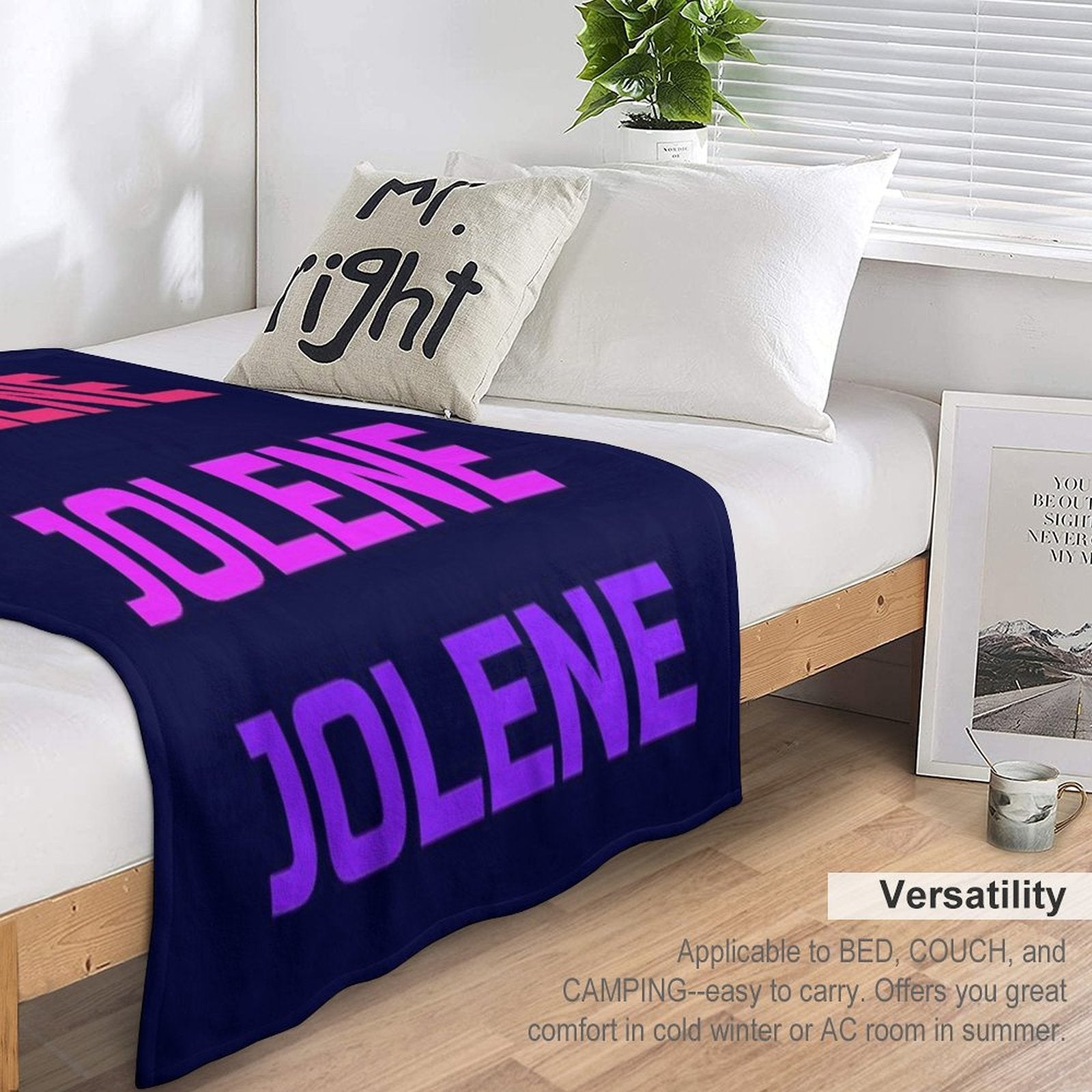 Jolene Retro 80s Versatility Throw Blanket