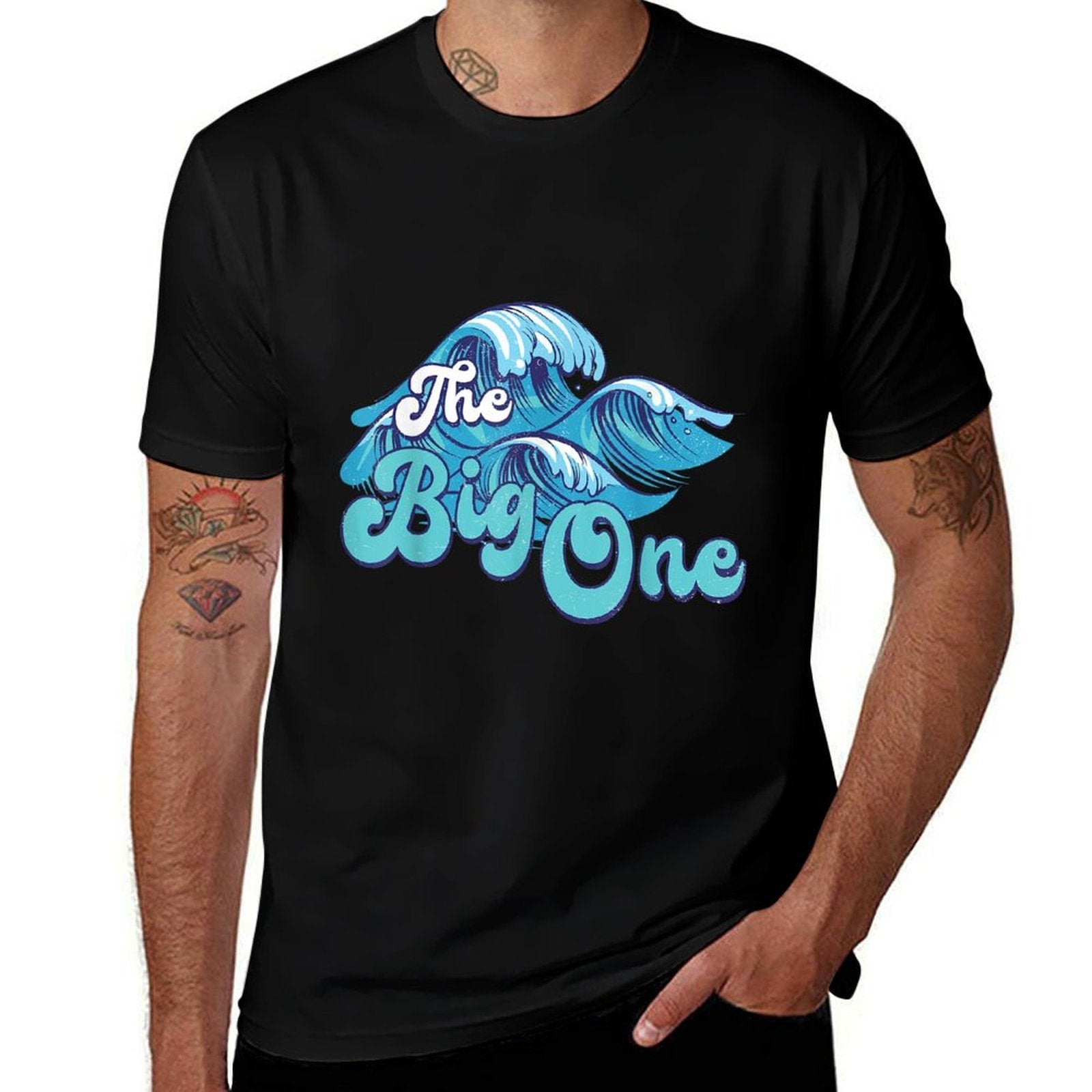 The Big One Surf Birthday Beach Theme Family Matching  Odor-resistant T-Shirt