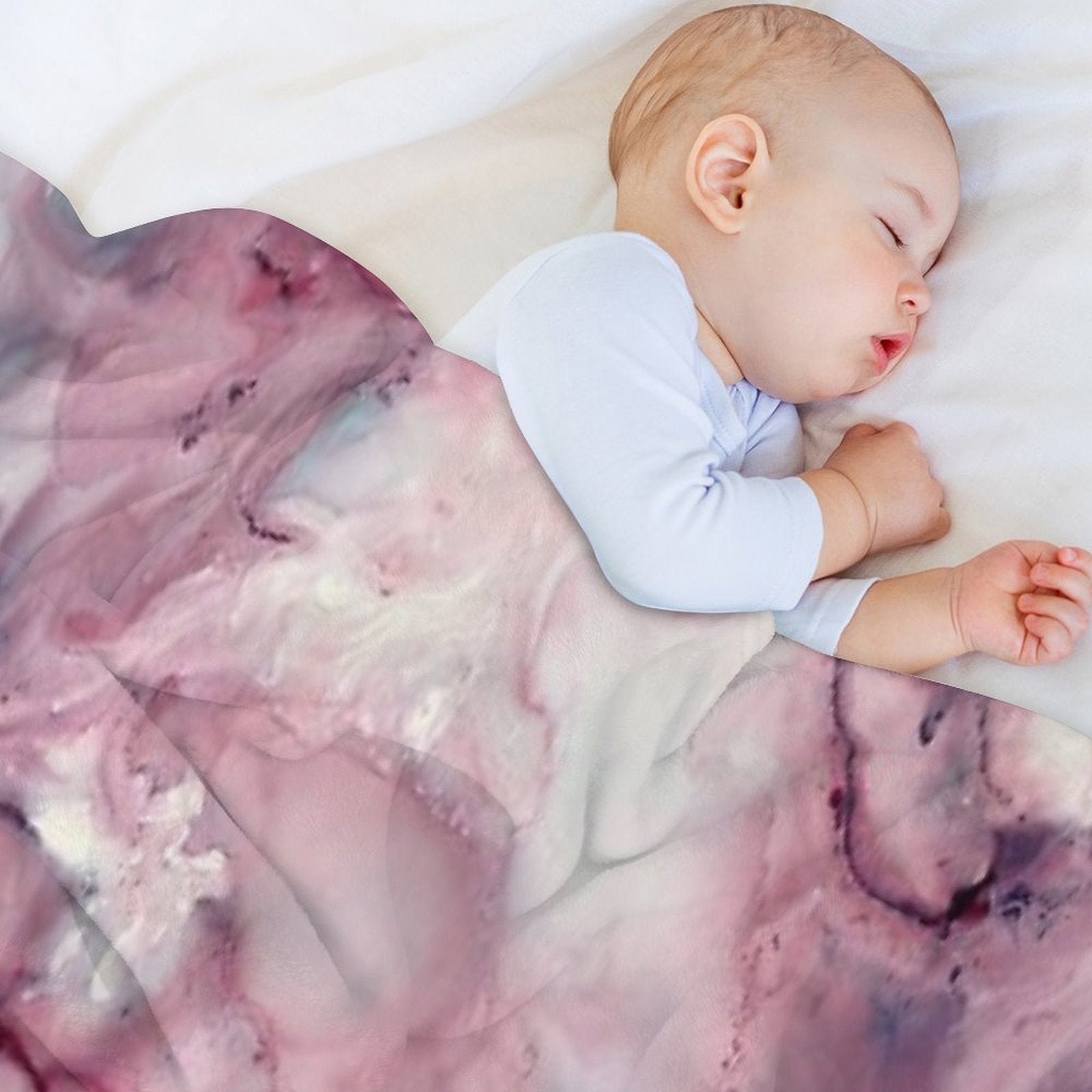 Liquid Mauve Abstract Gift-ready Throw Blanket