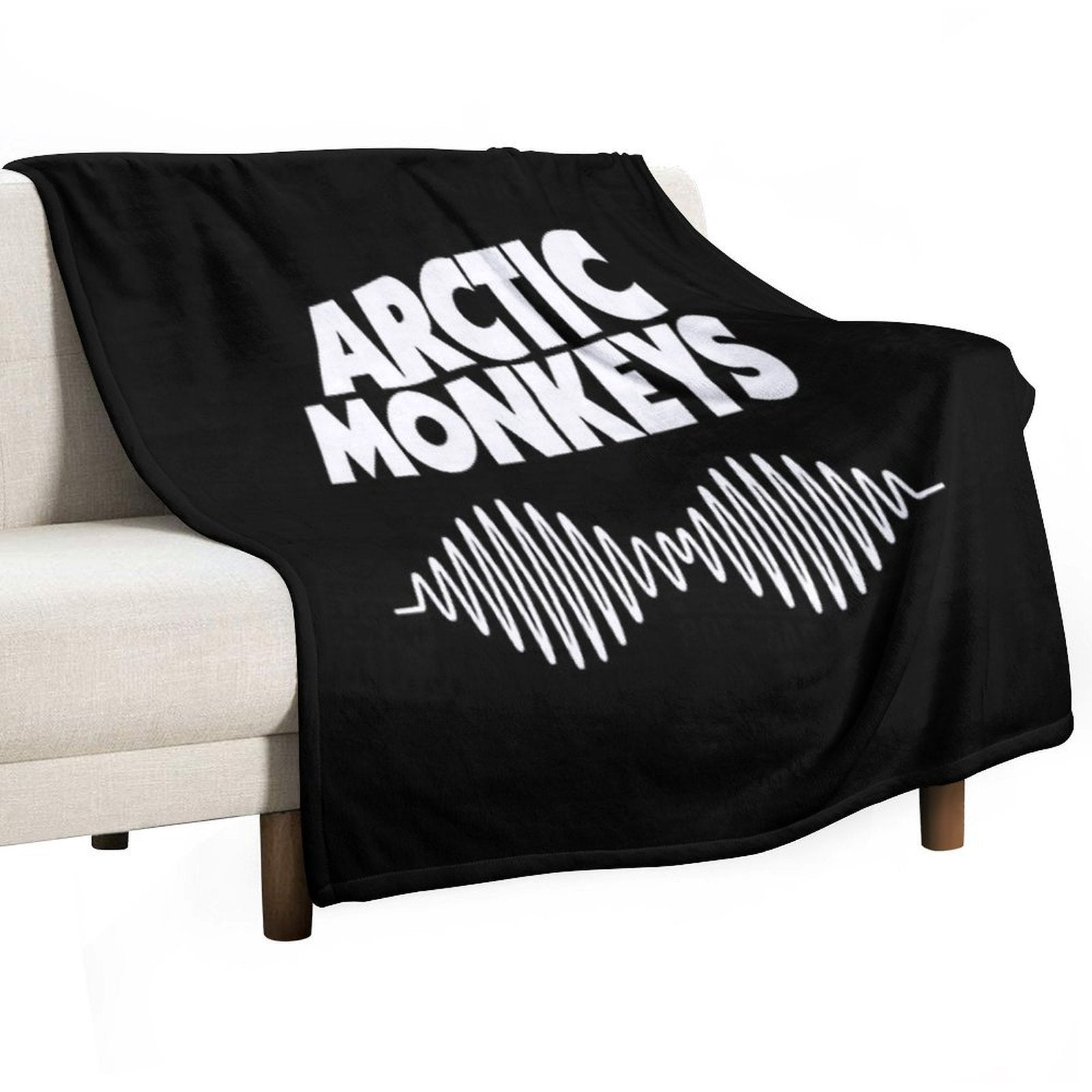 The White Waves of Monkey Easy Care Throw Blanket