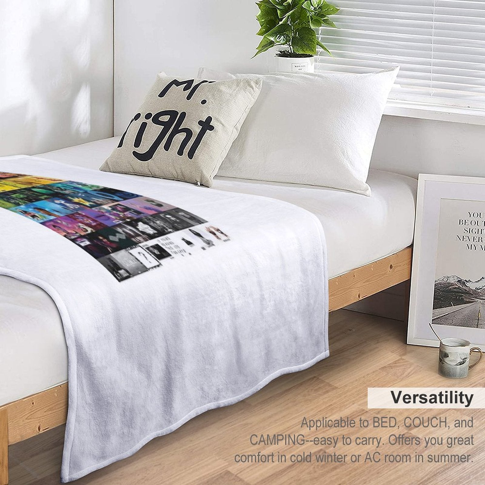 MUSIC COLLAGE Gift-ready Throw Blanket