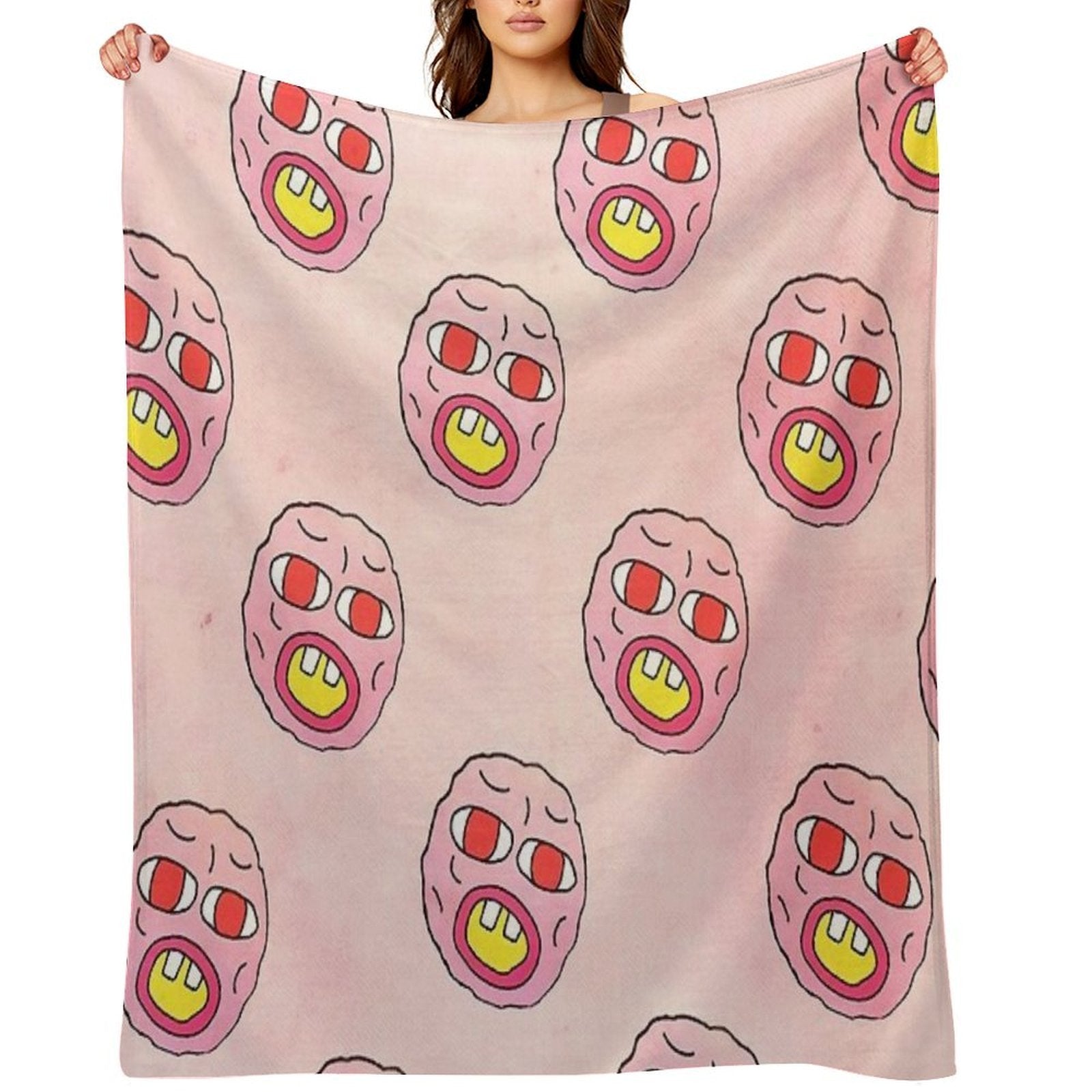 Collage Tyler Cherry Plush Throw Blanket