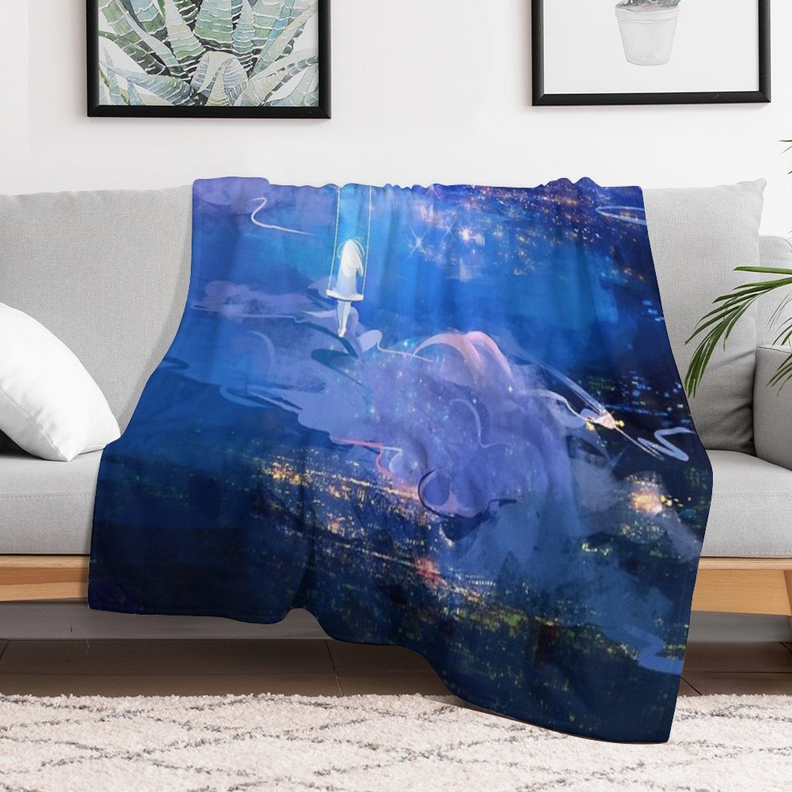 Above The Clouds Quick-dry Throw Blanket