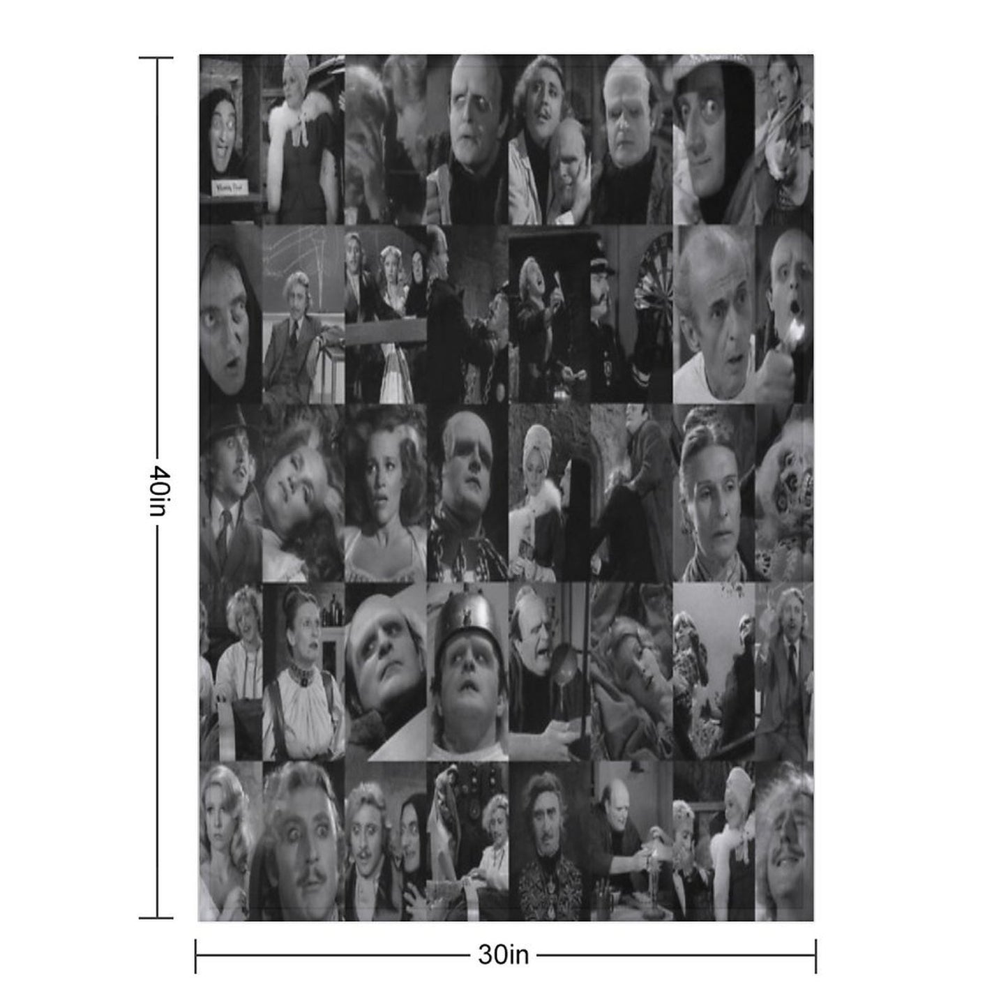 Young Frankenstein Plush Throw Blanket