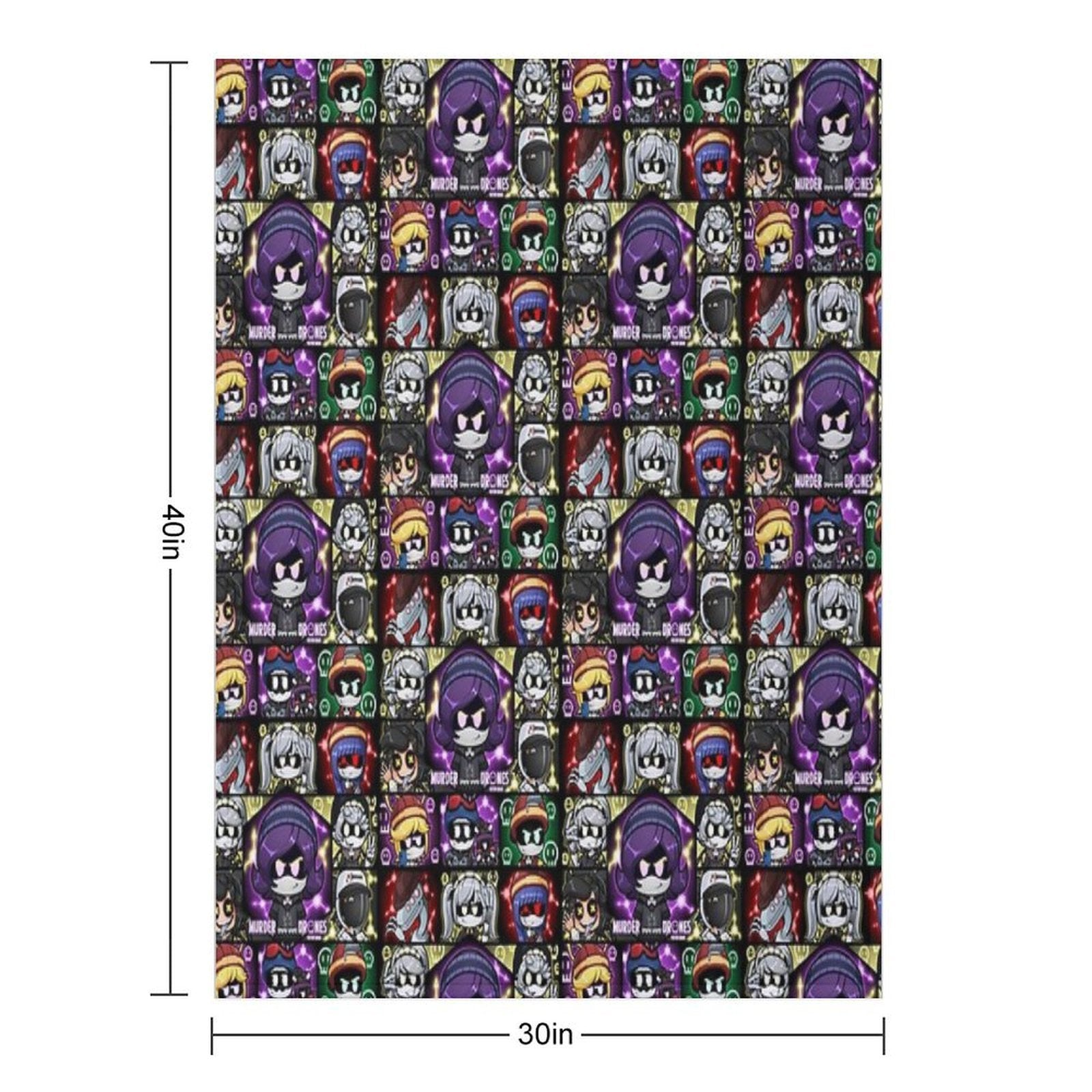 Murder Drones Fanart Chibis Durable Throw Blanket
