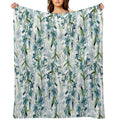 Blue Branches Lightweight Throw Blanket