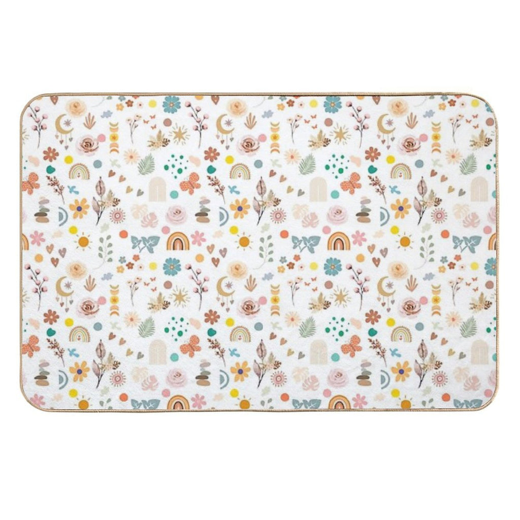 Boho Seamless Pattern  Stain-Proof Bath Mat
