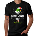 The Postal Worker Elf Family Matching Group Christmas  Graphic-printed T-Shirt