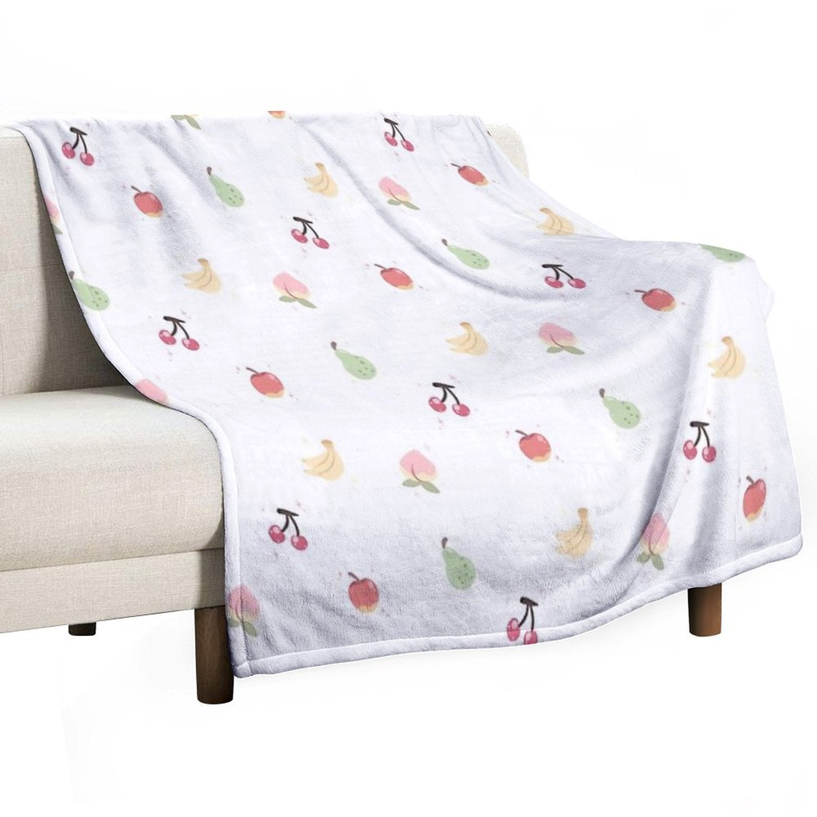 Cute Fruits Plush Throw Blanket
