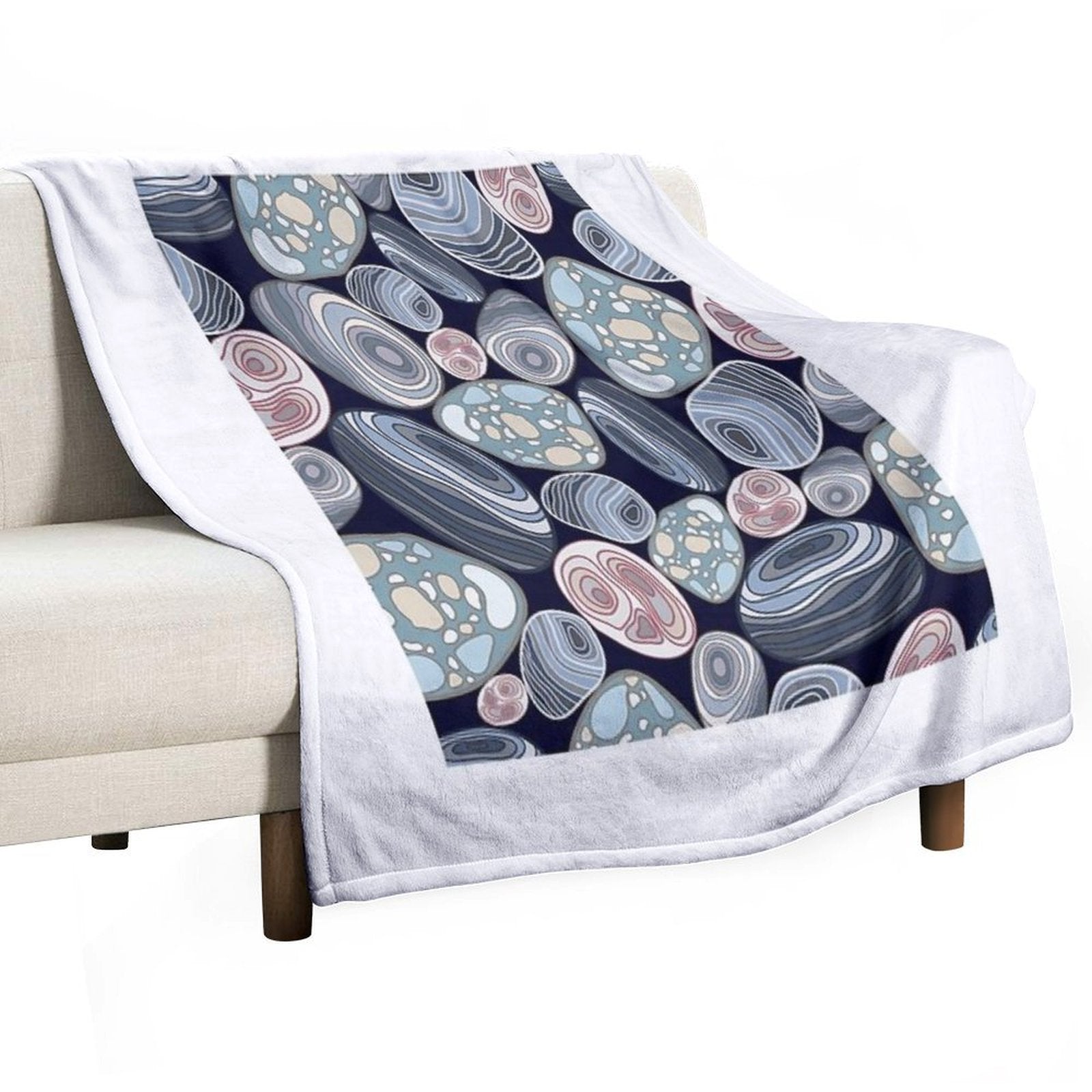 Pattern Stones All-season Throw Blanket
