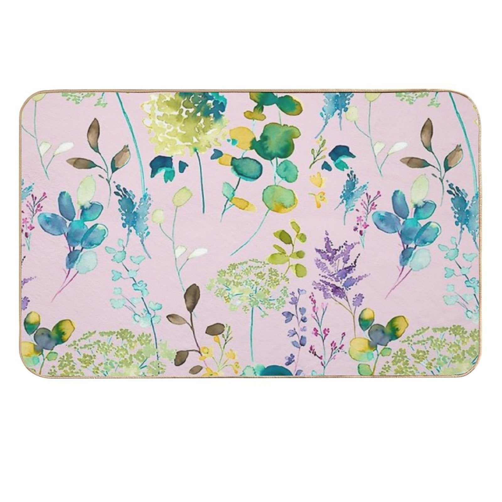 Botanical Floral  Versatile Bath Mat