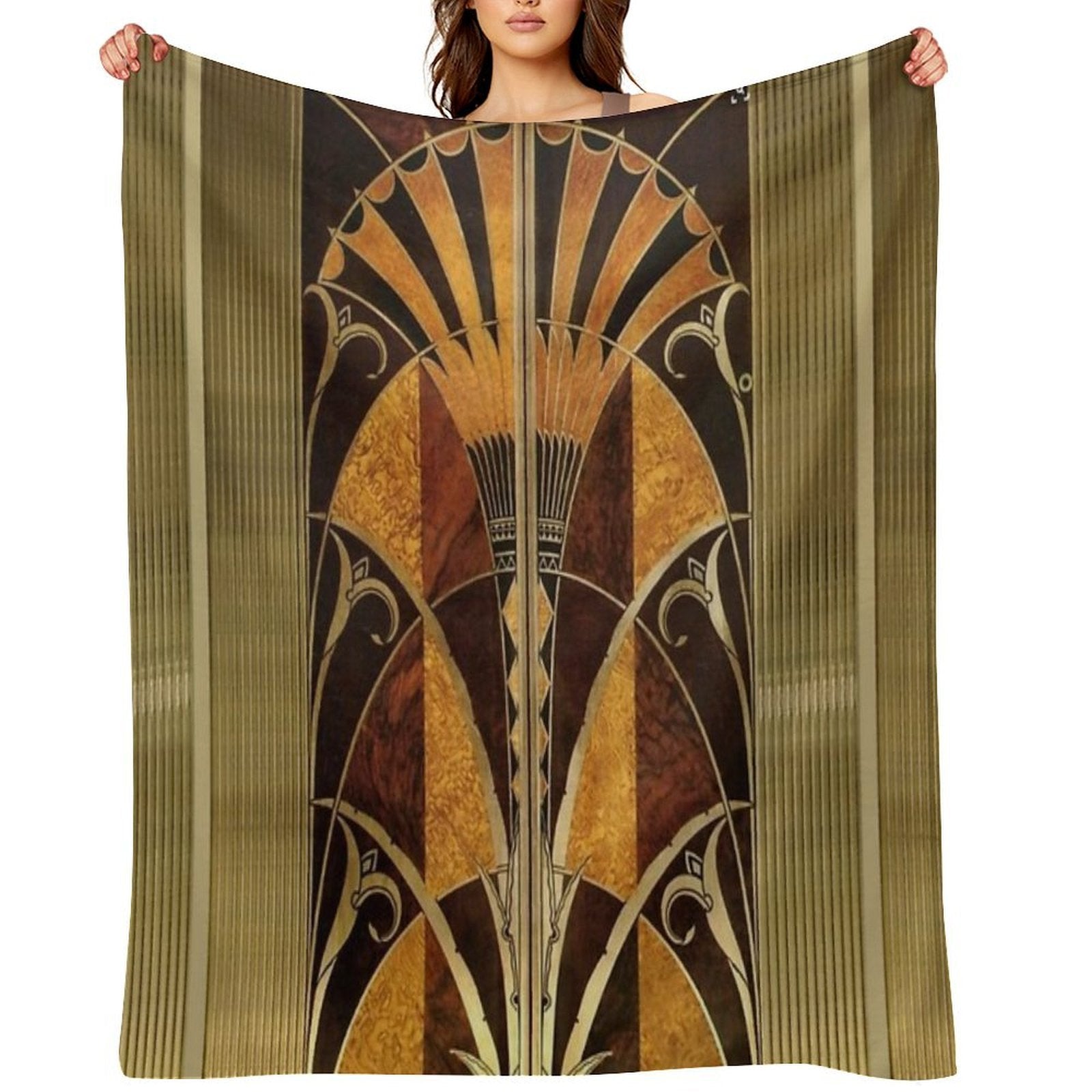 Chrysler Building Elevator Door Versatility Throw Blanket