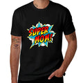 Super Mom Comic Book Superhero Mothers Day Funny  Tagless Design T-Shirt
