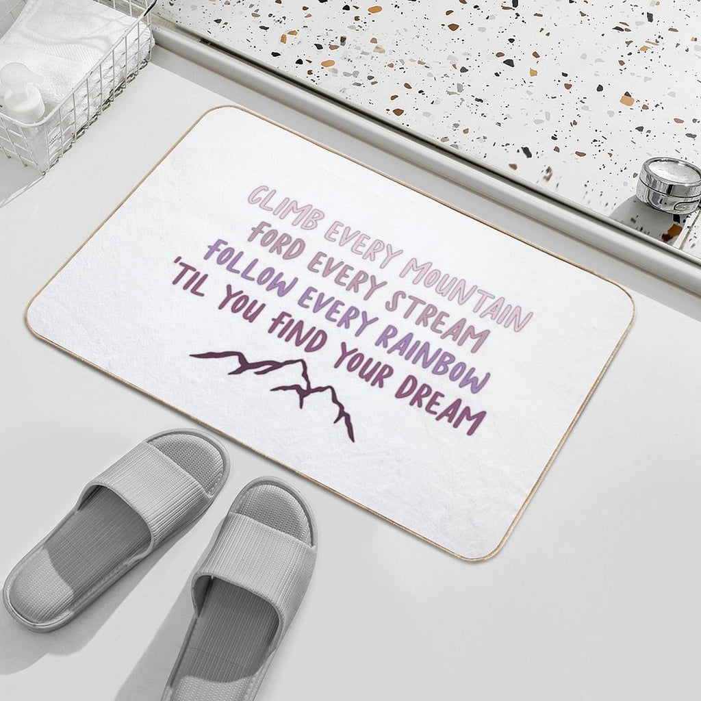 Sound of Music Climb Every Mountain  High-Traffic Bath Mat